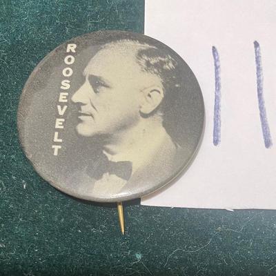 Vintage Roosevelt Button