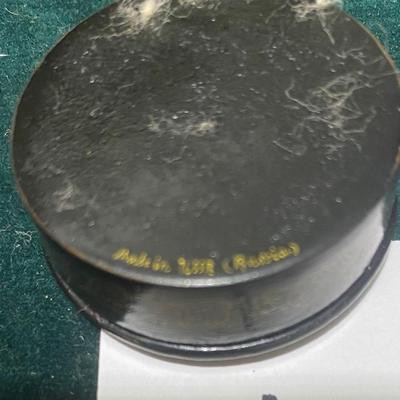 1934 Vintage Small Wooden Hand-painted Box