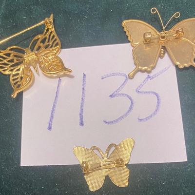 Vintage Butterfly Pins