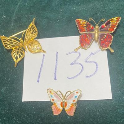 Vintage Butterfly Pins