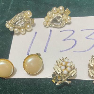 Vintage Clip On Earrings