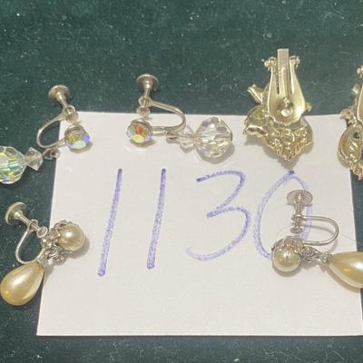 Vintage Clip On Earrings