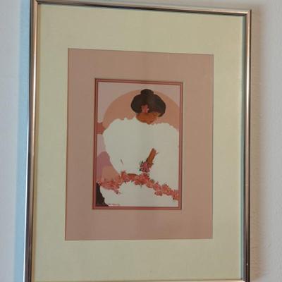 Diana Hansen-Young '86 Framed "Seated Haula Dancer"