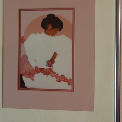 Diana Hansen-Young '86 Framed "Seated Haula Dancer"