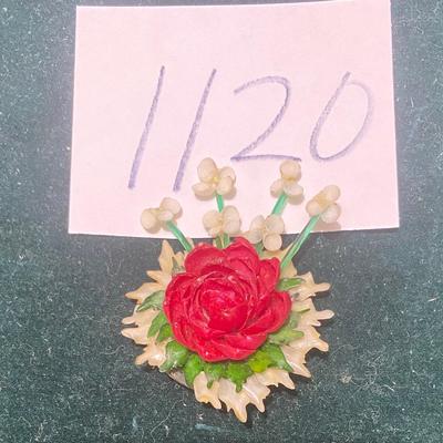 Vintage Celluloid Brooch