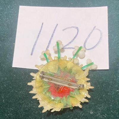 Vintage Celluloid Brooch