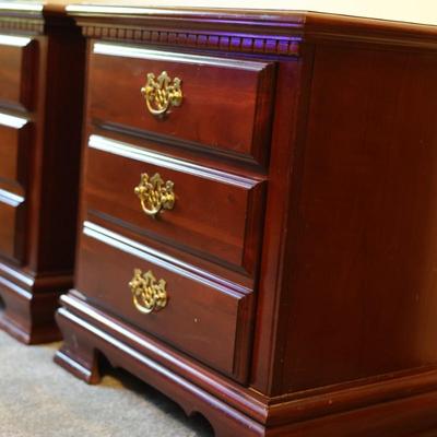 Pair of Two Drawer Side Tables