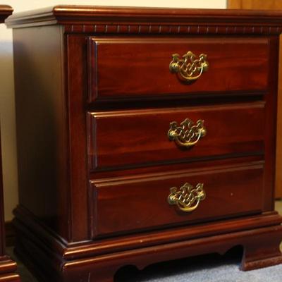 Pair of Two Drawer Side Tables