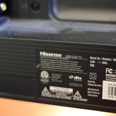 40" Hisense Roku TV with Remote