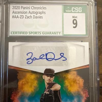 2020 Panini Chronicles - Ascension Autographs #AA-ZD Zach Davies (AU)