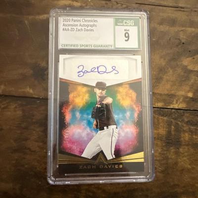 2020 Panini Chronicles - Ascension Autographs #AA-ZD Zach Davies (AU)