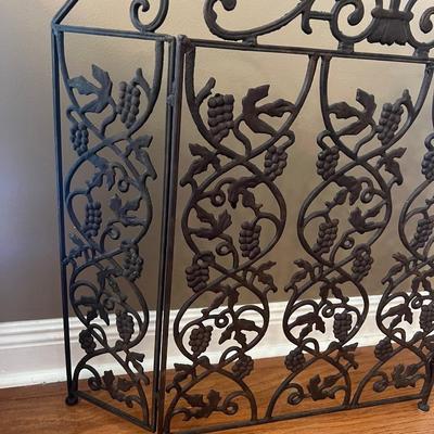 Cast Iron Fireplace Screen