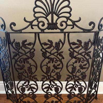 Cast Iron Fireplace Screen