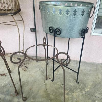 Plant Stand Garden Lot 5 Pieces