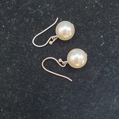 Cultured Pearl Drop Earrings