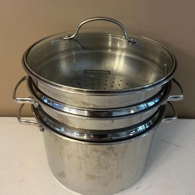 Assorted Heavy Stainless Steel Pot Lot