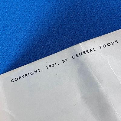VINTAGE 1931 CHOCOLATE RECIPES BOOK 