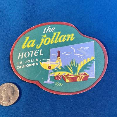 COLORFUL EARLY HOTEL COASTER CALIFORNIA CIRCA 1930-40