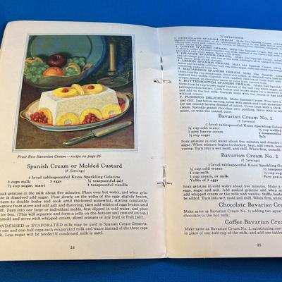 KNOX GELATINE YEAR 1930 RECIPE BOOK
