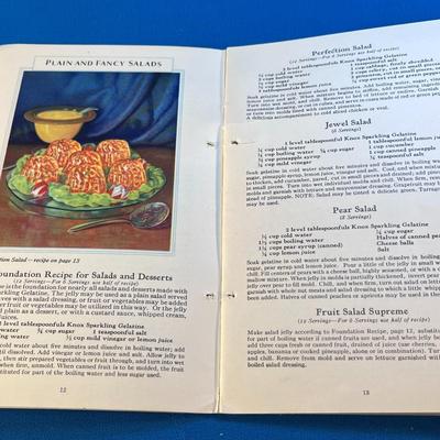 KNOX GELATINE YEAR 1930 RECIPE BOOK