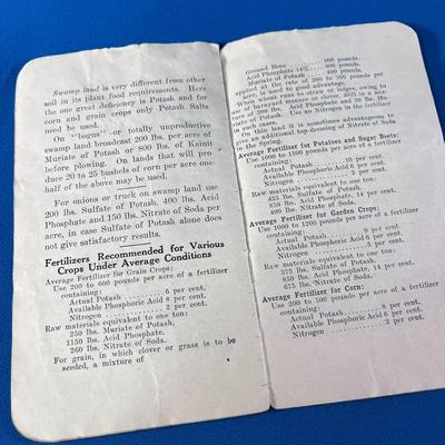 YEAR 1914 FARMERS NOTEBOOK HANDWRITTEN MEMORANDUM