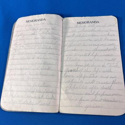 YEAR 1914 FARMERS NOTEBOOK HANDWRITTEN MEMORANDUM