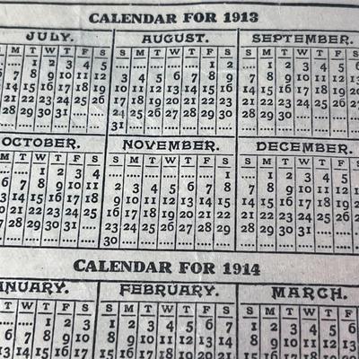 YEAR 1914 FARMERS NOTEBOOK HANDWRITTEN MEMORANDUM