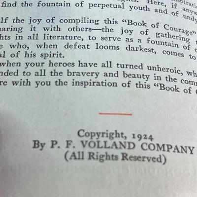 LITTLE BOOK OF COURAGE- BRAVE THOUGHTS c. 1924