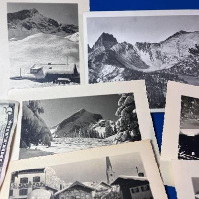 SET OF 10 VINTAGE ALPINE SCENE PHOTOS OF BAVARIA, GERMANY
