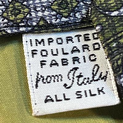 VINTAGE SILK MENâ€™S NECK TIE FABRIC FROM ITALY