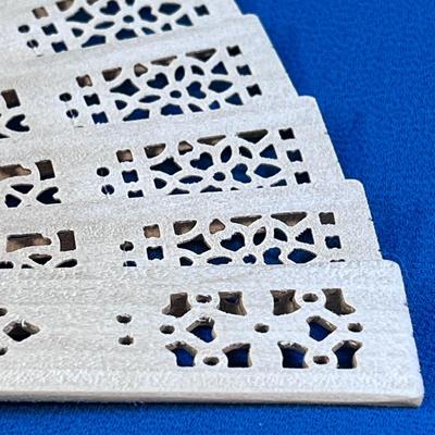 SANDALWOOD CARVED FANCY FOLDING FAN