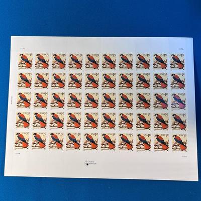 AMERICAN KESTREL BIRD U.S. POSTAGE SHEET OF 1 CENT STAMPS