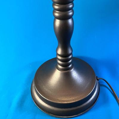 BEAUTIFUL STAINED GLASS LOOK TABLE LAMP ON-OFF TOUCH BASE 
