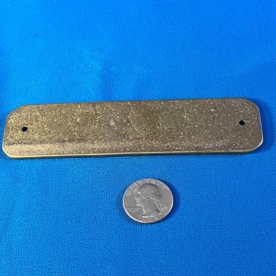 BRASS WALL/DOOR PLATE â€œBATHROOMâ€