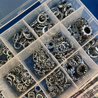 WASHER ASSORTMENT KIT 18 COMPARTMENTS/SIZES