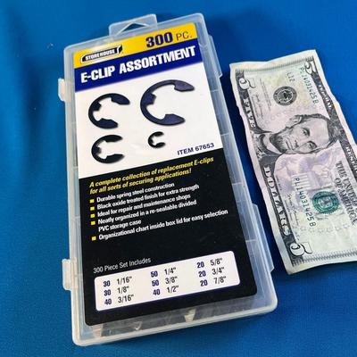 E-CLIP ASSORTMENT 9 DIFFERENT SIZES IN PLASTIC BOX