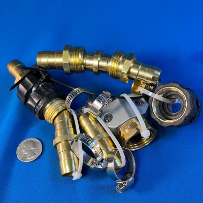 EXCELLENT ASSORTMENT OF BRASS HOSE FITTINGS