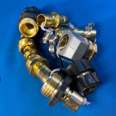 EXCELLENT ASSORTMENT OF BRASS HOSE FITTINGS