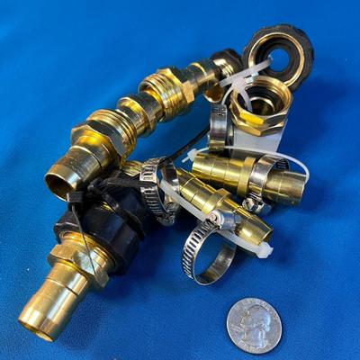 EXCELLENT ASSORTMENT OF BRASS HOSE FITTINGS