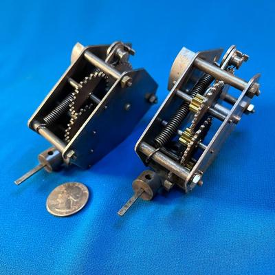 ANTIQUE GEAR DRIVEN TIMER/CLOCK GIZMOâ€™s X 2