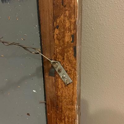 Old Heavy Mirror with Gold Frame