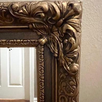 Old Heavy Mirror with Gold Frame