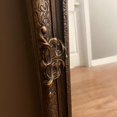 Old Heavy Mirror with Gold Frame