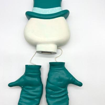 Vintage Ceramic Santa And Snowman Head & Hands