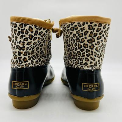 New SPERRY Women's Saltwater Rain Boot ladies 9