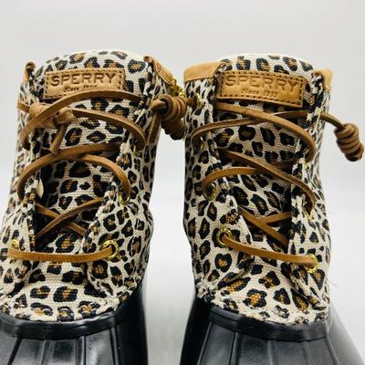 New SPERRY Women's Saltwater Rain Boot ladies 9