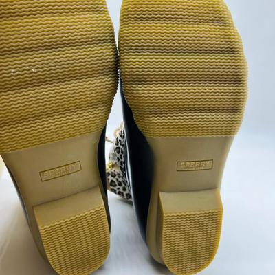 New SPERRY Women's Saltwater Rain Boot ladies 9