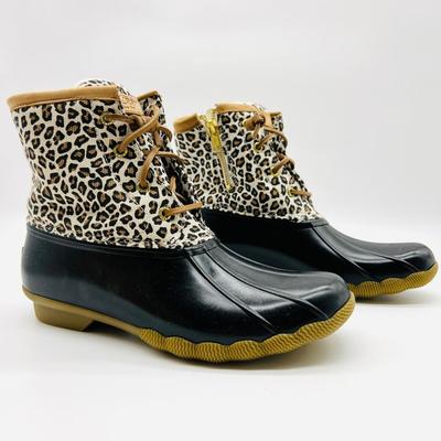 New SPERRY Women's Saltwater Rain Boot ladies 9