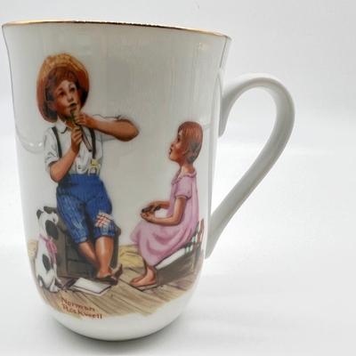 Vintage Norman Rockwell Museum Cups 1982 Collection