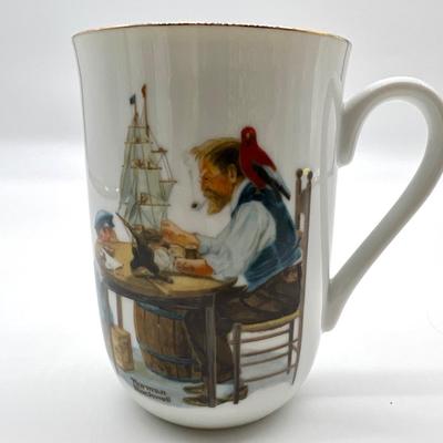 Vintage Norman Rockwell Museum Cups 1982 Collection
